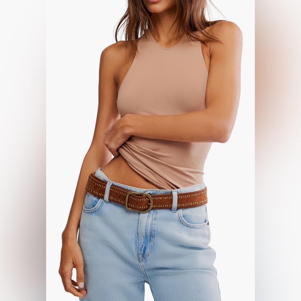 So Sleek Halter Cami NWOT tawny birch